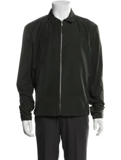 Pre-owned Bottega Veneta Bomber Jacket In Green