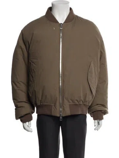 Pre-owned Bottega Veneta Bomber Jacket In Green