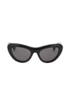 BOTTEGA VENETA BOMBSHELL CAT EYE SUNGLASSES WITH ROUNDED FRAMES