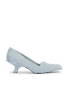 Bottega Veneta Blue Boogie Heels In Hail