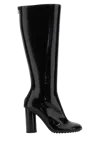 Bottega Veneta Polished Patent Leather Boot In Multi