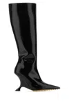 Bottega Veneta Black Leather Rocket Boots In Black