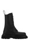 Bottega Veneta Lug Sole Lace-up Boot In Black