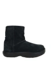 Bottega Veneta Snap Suede Ankle Boots In Black