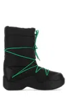 Bottega Veneta Nylon Quilted Mid-calf Chunky Sole Boots In Black