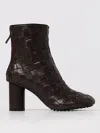 Bottega Veneta Atomic 75 Intrecciato Leather Ankle Boots In Brown