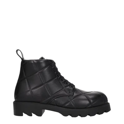 Bottega Veneta Boots Men Leather Black