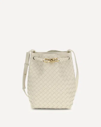 Bottega Veneta Borsa A Secchiello Andiamo Bucket Piccola In White