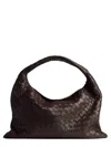 Bottega Veneta Borsa A Spalla "hop" Piccola In Brown