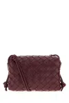 Bottega Veneta Borsa A Tracolla Loop Piccola In Pelle Bordeaux  Donna
