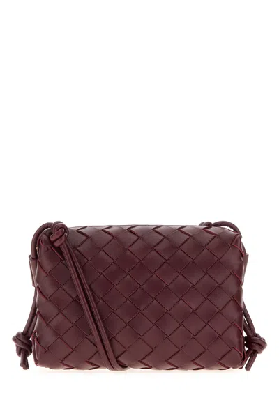 Bottega Veneta Borsa A Tracolla Loop Piccola In Pelle Bordeaux  Donna
