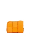 Bottega Veneta Borsa Belt Bag In Tangerine & Silver