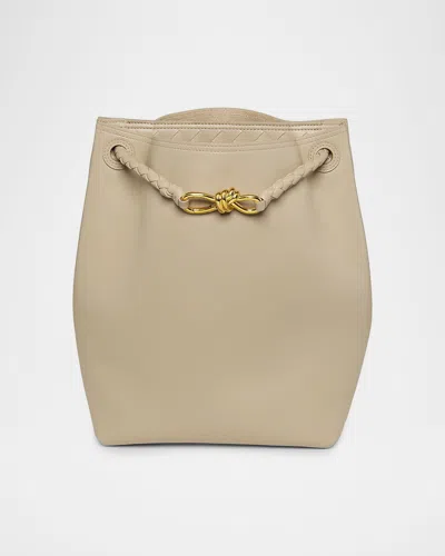 Bottega Veneta Borsa Leather Shoulder Bag In Burgundy