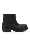 Bottega Veneta Fireman Ankle Boots In Negro