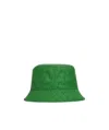 Bottega Veneta Bottega Intrec Jacq Nylon Bckt Hat In Green