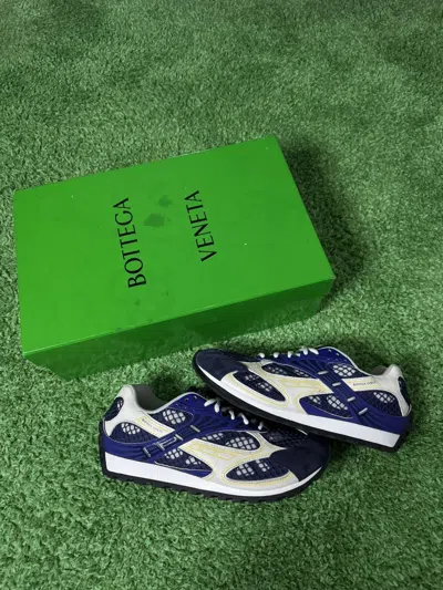 Pre-owned Bottega Veneta Bottega Orbit Sneakers In Blue