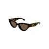 Bottega Veneta Edgy Cat-eye Sunglasses In Brown
