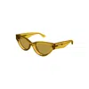 Bottega Veneta Cat-eye Acetate Sunglasses In Yellow