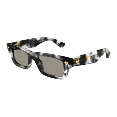 Bottega Veneta Stylish Recycled Acetate Square Sunglasses In Pattern