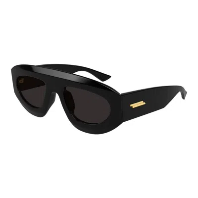 Bottega Veneta Black-black-grey Acetate Sunglasses