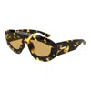 Bottega Veneta Bv1358s Recycled Acetate Aviator Sunglasses In Brown