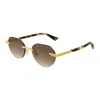 Bottega Veneta Glaze Rimless Sunglasses In Brown
