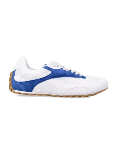 Bottega Veneta Orbit Flash Suede-trimmed Sneakers In Multi