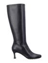 Bottega Veneta Rana Nappa Leather Knee-high Boots In Black