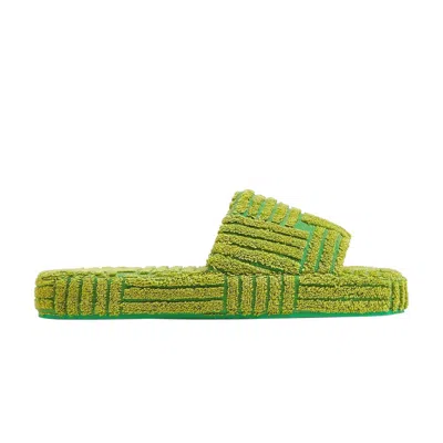 Pre-owned Bottega Veneta Resort Sponge Slide 'parakeet Kiwi' | Green | Men's Size 42