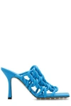 Bottega Veneta 100mm Twisted Interwoven Leather Sandals