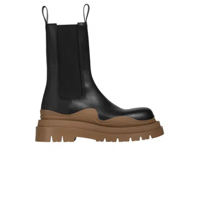 Pre-owned Bottega Veneta Tire Boot 'black Jute' | Men's Size 41