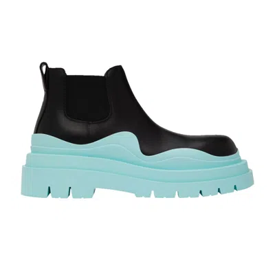 Pre-owned Bottega Veneta Tire Cropped Boot 'black Blue' | Men's Size 41