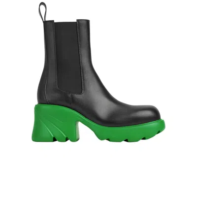 Pre-owned Bottega Veneta Wmns Flash Chelsea Boot 'black Parakeet' | Women's Size 38