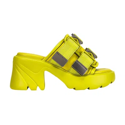 Pre-owned Bottega Veneta Wmns Flash Heeled Sandal 'kiwi' | Green | Women's Size 37