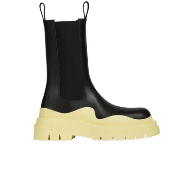 Pre-owned Bottega Veneta Wmns Tire Boot 'black Lemonade' | Women's Size 41