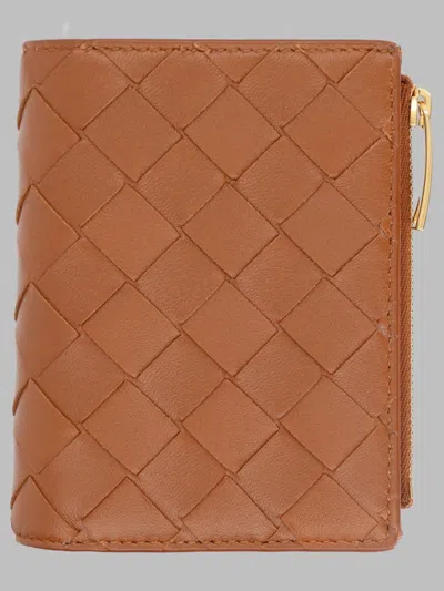 Bottega Veneta Bottega-inspired Leather Bi-fold Wallet For Women In Red