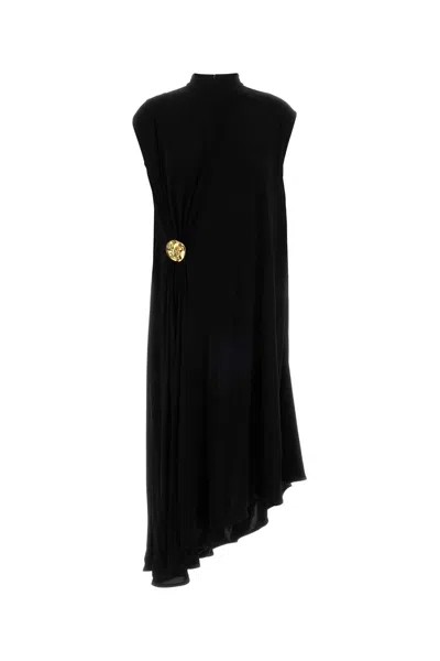 Bottega Veneta Bottega-style T-shirt Dress In Viscose Jersey In Black