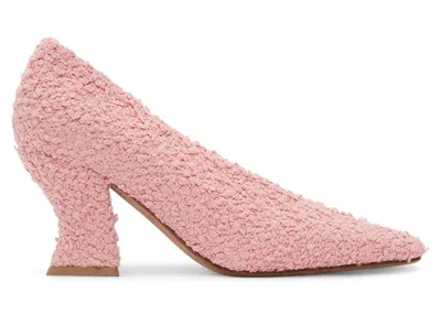 Pre-owned Bottega Veneta Bouclé Almond Pump 75 (women's) Sneakers In Pink