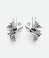 Bottega Veneta Boucles D'oreilles Anemone Grand Format In Silver