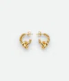 Bottega Veneta Knot Earrings In Gold
