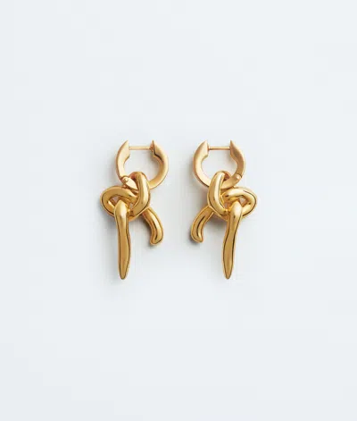 Bottega Veneta Knot Earrings In Gold