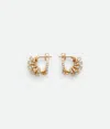 Bottega Veneta Gold-plated Crystal Earrings In Gold