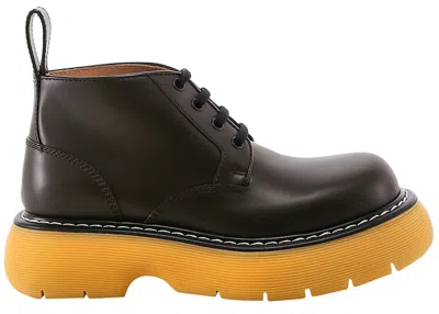 Pre-owned Bottega Veneta Bounce Ankle Boot (women's) Sneakers In Brown