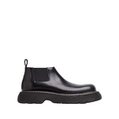 Pre-owned Bottega Veneta Bounce Ankle Boots In Black