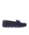 Bottega Veneta Bow Tie Detail Flat Shoes In Blue