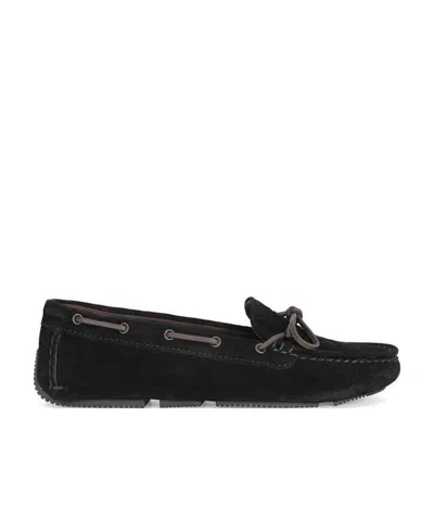 Bottega Veneta Bow Tie Flat Sole Shoes In Black