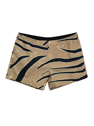 BOTTEGA VENETA BOXER SEA WITH ANIMAL PRINT BOTTEGA VENETA