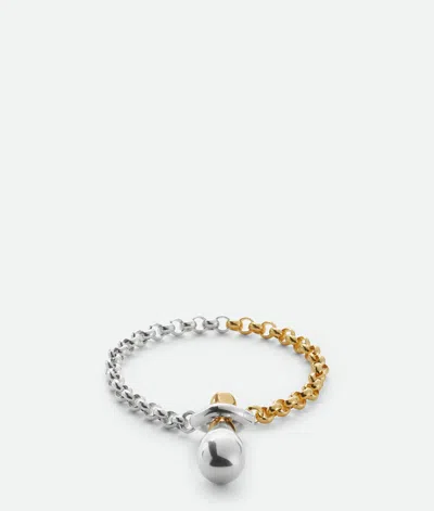 Bottega Veneta Drop Chain Bracelet In Brown