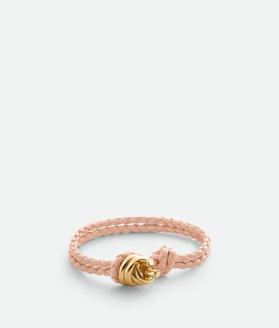 Bottega Veneta Knot Lederarmband In Cameo