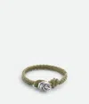 Bottega Veneta Knot Lederarmband In Travertine